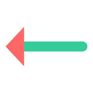 Ok. Web simgesi basit illüstrasyon