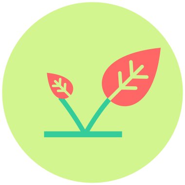 Ekoloji. Web simgesi basit illüstrasyon