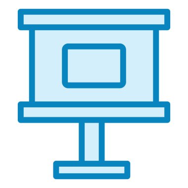 Bilgisayar ekranı. Basit resimleme