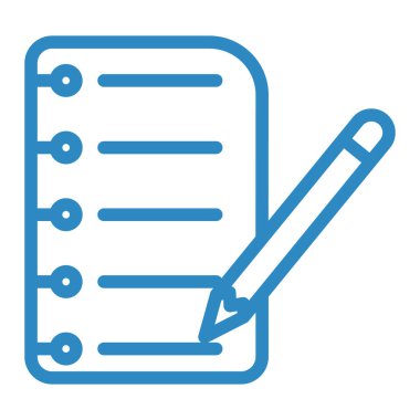 Kontrol listesi. Web simgesi basit illüstrasyon