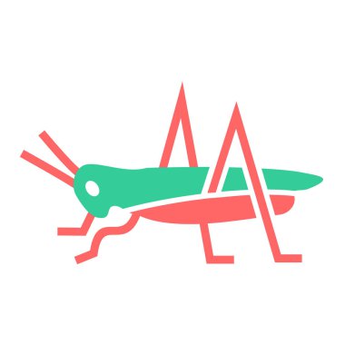 Böcek ve tehlike logosunun vektör çizimi