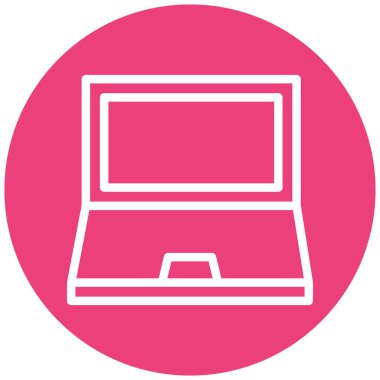 Bilgisayar. Web simgesi basit illüstrasyon