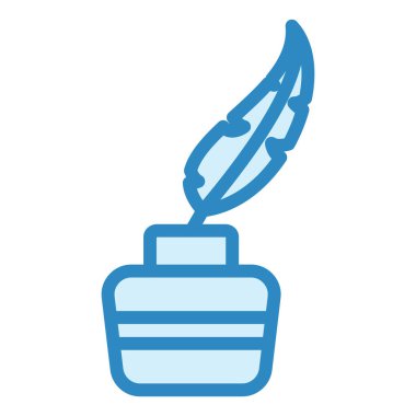 Tüy. Web simgesi basit illüstrasyon