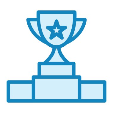 Kupa. Web simgesi basit illüstrasyon