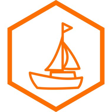 modada izole edilmiş arka planda tekne simgesi