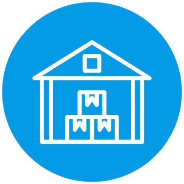 Bir ev simgesinin vektör illüstrasyonu