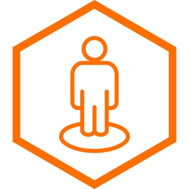 Adamım. Web simgesi vektör illüstrasyonu