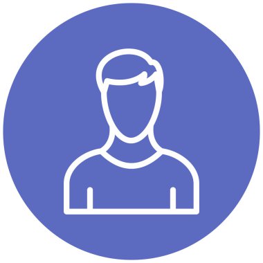 avatar. Web simgesi basit illüstrasyon