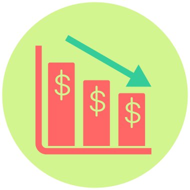 Kayıp simgesi. Basit resimleme