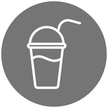 Kokteyl. Web simgesi basit illüstrasyon