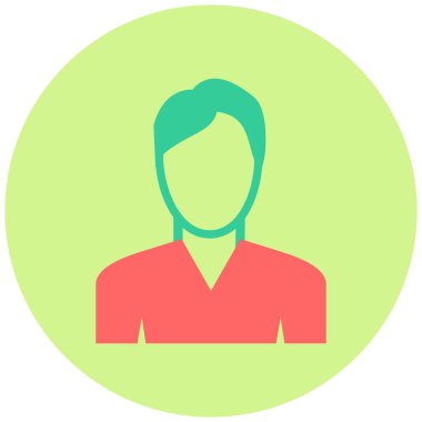 avatar. Web simgesi basit illüstrasyon