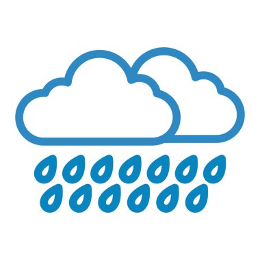 bulut hava illüstrasyon sembol simge vektör