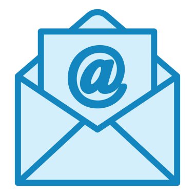 Mektup. Web simgesi basit illüstrasyon