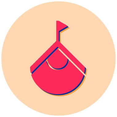 Kumsal. Web simgesi basit illüstrasyon