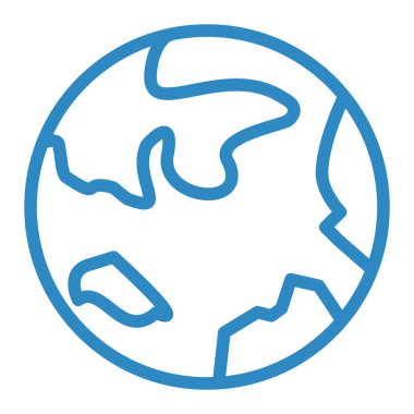 Gezegen. Web simgesi basit illüstrasyon