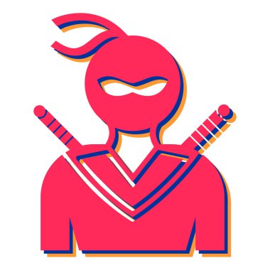 Süper kahraman. Web simgesi basit illüstrasyon