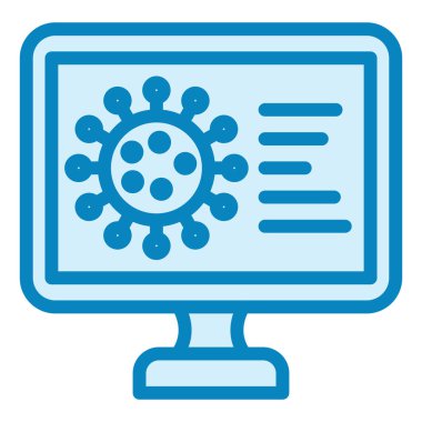 Virüs. Web simgesi basit illüstrasyon