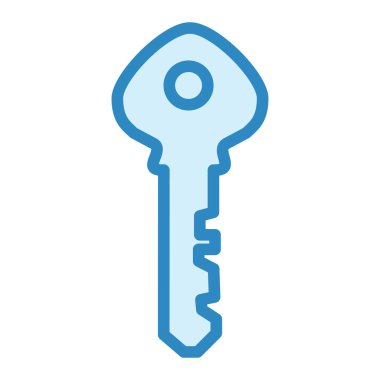 Anahtar simgesi vektör illüstrasyonu