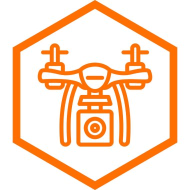 İHA simgesi, vektör illüstrasyonu