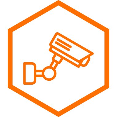 Güvenlik sistemi simgesi. vektör illüstrasyonu