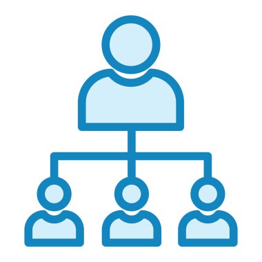 Yönetim simgesi, vektör illüstrasyonu