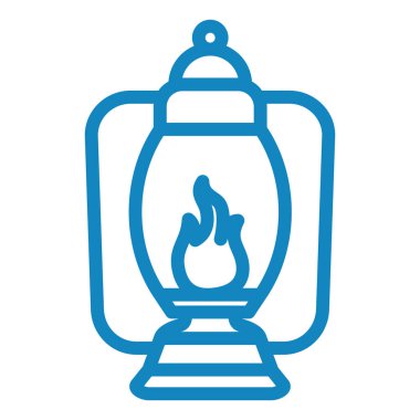 Vektör illüstrasyonu, lamba simgesi