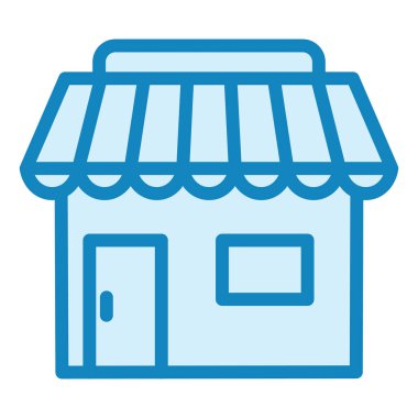 Piyasa. Web simgesi vektör illüstrasyonu 