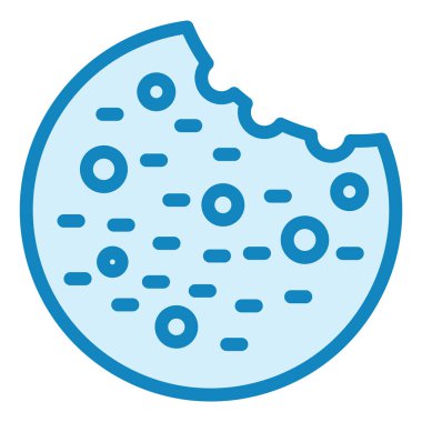 Kurabiye. Web simgesi basit illüstrasyon 