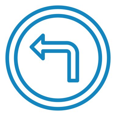 Yol işareti web simgesi illüstrasyonu 