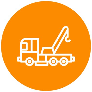 Kamyon. Web simgesi basit illüstrasyon