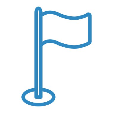 Bayrak. Web simgesi vektör illüstrasyonu