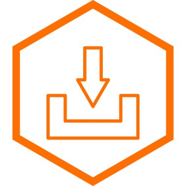 İndir. Web simgesi basit illüstrasyon