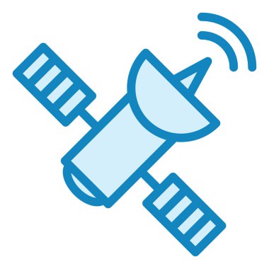 Uydu. Web simgesi basit illüstrasyon