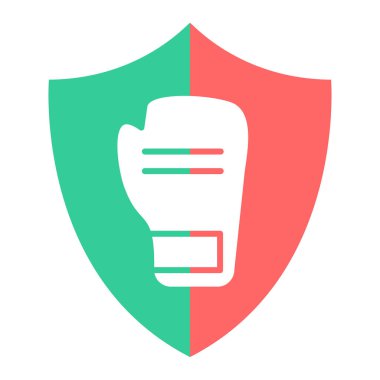 Güvenlik koruma vektörü illüstrasyon tasarımlı kalkan