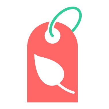 etiket simgesi, vektör çizimi