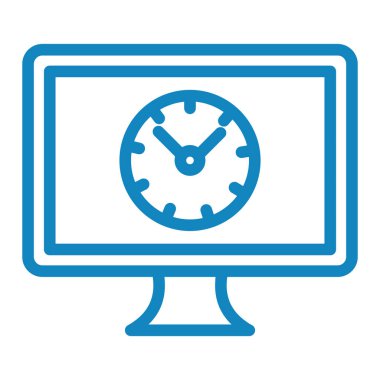 Saat simgesi vektör illüstrasyonu