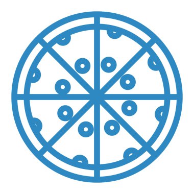 pizza. Web simgesi basit illüstrasyon