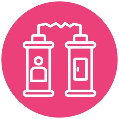 Tuz. Web simgesi basit illüstrasyon