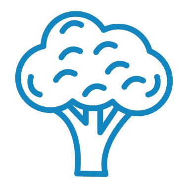 Brokoli. Web simgesi basit illüstrasyon