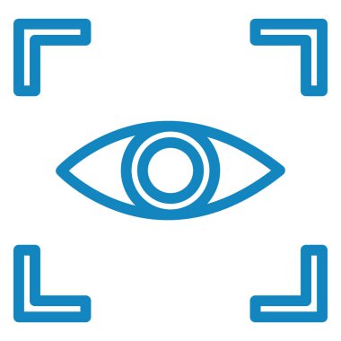 Göz. Web simgesi basit illüstrasyon