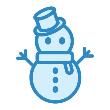 Kardan adam. Web simgesi basit illüstrasyon