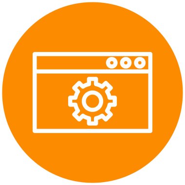 Ayarlama. Web simgesi basit illüstrasyon