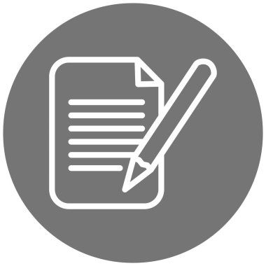 Belge. Web simgesi basit illüstrasyon