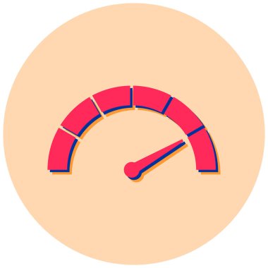 Hız ölçer simge vektör çizim