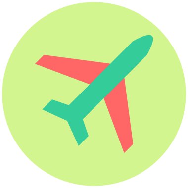 Uçak. Web simgesi basit illüstrasyon