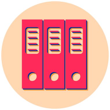 Ofis ve eğitim ikonunun vektör illüstrasyonu