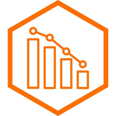 bar çizelgesi simgesi, vektör illüstrasyonu