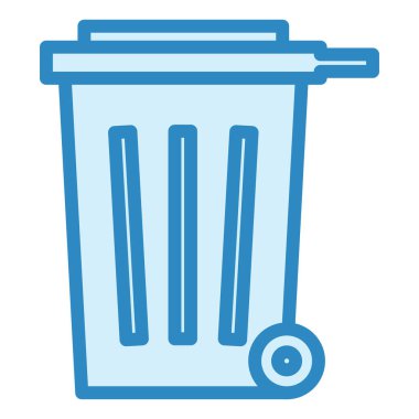 Çöp. Web simgesi basit illüstrasyon 