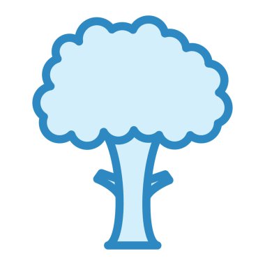 ağaç simgesi vektör illüstrasyonu