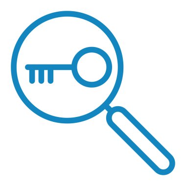 Arama simgesi vektör illüstrasyonu